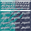 Personalized Baseball Jersey Graffiti Pattern Scratch - White Navy Teal
