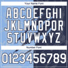 Personalized Baseball Jersey Graffiti Pattern Scratch - White Navy Light Blue