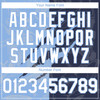 Personalized Baseball Jersey Graffiti Pattern 3D Scratch - White Navy
