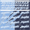 Personalized Baseball Jersey Graffiti Pattern 3D Scratch - White Navy
