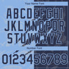 Personalized Baseball Jersey Graffiti Pattern Scratch - Navy Light Blue
