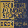Personalized Baseball Jersey Graffiti Pattern Scratch - Navy Old Gold