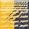 Personalized Baseball Jersey Graffiti Pattern Scratch - White Navy Gold