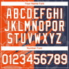 Personalized Baseball Jersey Graffiti Pattern 3D Scratch - White Navy Orange