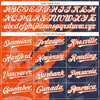 Personalized Baseball Jersey Graffiti Pattern 3D Scratch - White Navy Orange