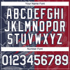 Personalized Baseball Jersey Graffiti Pattern 3D Scratch - White Navy Crimson