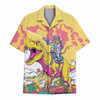 Hawaiian Shirt - Astronaut Cat Riding Dinosaur Space Sci-Fi