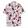 Hawaiian Shirt - Red Wine Bottle Glass Pour Splash Summer Party