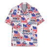 Hawaiian Shirt - 250 Year USA Floral Patriotic American 1776 2026