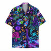 Hawaiian Shirt - Funny Neon Bigfoot Dinosaur Space UFO