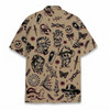 Hawaiian Shirt - Vintage Skull Tattoo Retro Skeleton Cowboy