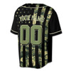 Personalized Camo USA Flag Military Baseball Jersey - Custom Name, Team & Number