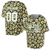 Personalized Funny Avocado Pattern Baseball Jersey - Custom Name, Team & Number
