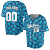 Personalized Seashell Ocean Pattern Baseball Jersey - Custom Name, Team & Number