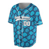 Personalized Seashell Ocean Pattern Baseball Jersey - Custom Name, Team & Number