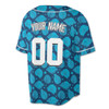 Personalized Seashell Ocean Pattern Baseball Jersey - Custom Name, Team & Number