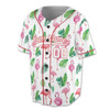 Personalized Flamingo Leaf Baseball Jersey - Custom Name, Team & Number