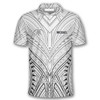 Personalized Polo Shirts Archery Target White Tribal - Custom Name & Team Name