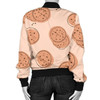 3D Bomber Jacket Biscuit Cookie Print Pattern Casual
