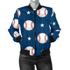 3D Bomber Jacket Baseball Star Pattern Print Casual