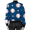 3D Bomber Jacket Baseball Star Pattern Print Casual