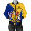 3D Bomber Jacket Barbados Wo - Barbados Coat of Arms & Flag