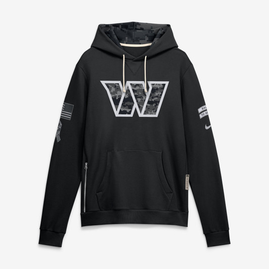 Washington Commanders 2026 Salute to Service Sideline Dri-FIT Pullover Hoodie - Black