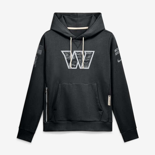 Washington Commanders Women's 2026 Salute to Service Sideline Dri-FIT Pullover Hoodie - Black