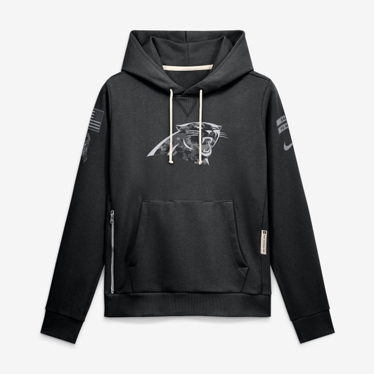 Carolina Panthers Women's 2026 Salute to Service Sideline Dri-FIT Pullover Hoodie - Black
