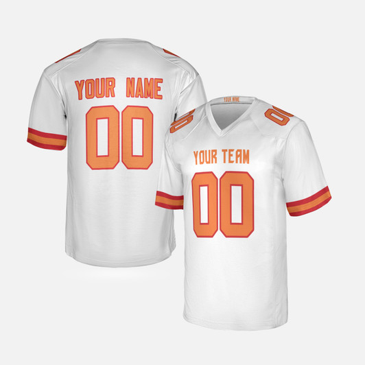 Personalized Men's Tampa Bay Buccaneers Football Jersey White Game Style - Custom Team, Name & Number