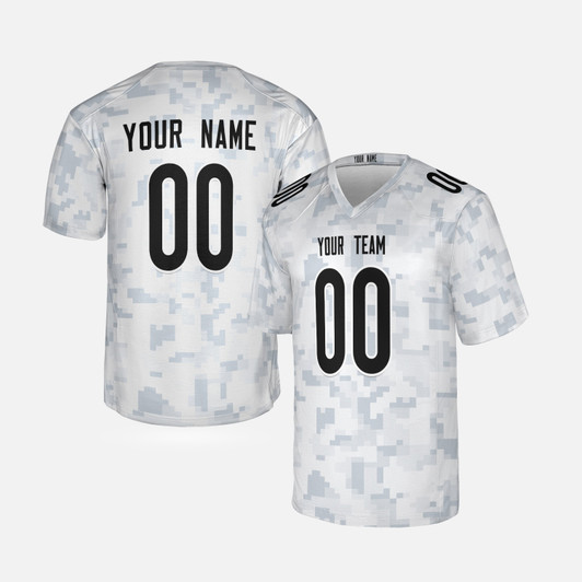 Personalized Men's Chicago Bears Football Jersey White Arctic Retired Player Style - Custom Team, Name & Number