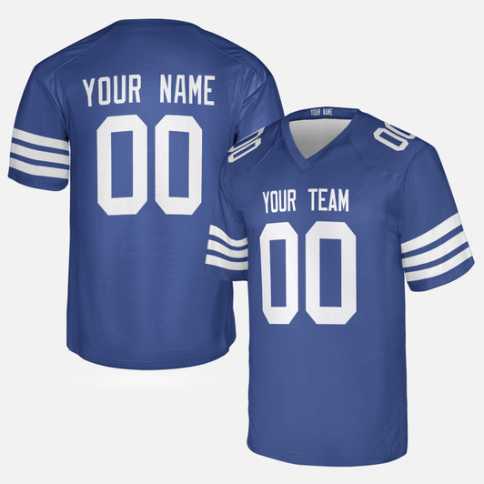 Personalized Men's Indianapolis Colts Football Jersey Royal Alternate Style - Custom Team, Name & Number
