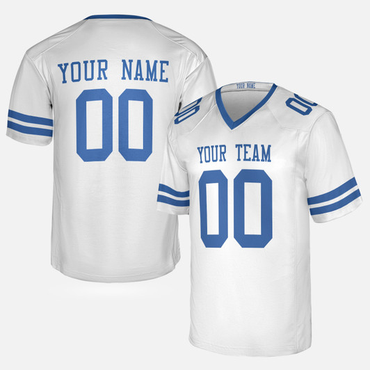 Personalized Men's Dallas Cowboys Football Jersey White Fan Style - Custom Team, Name & Number
