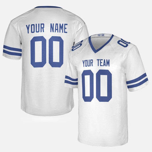 Personalized Men's Indianapolis Colts Football Jersey White Fan Style - Custom Team, Name & Number
