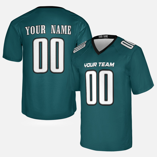 Personalized Men's Philadelphia Eagles Football Jersey Midnight Green Fan Style - Custom Team, Name & Number