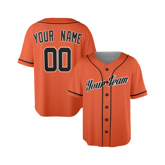 Personalized Men's San Francisco Giants Baseball Jersey Orange Cooperstown Style - Custom Team, Name & Number