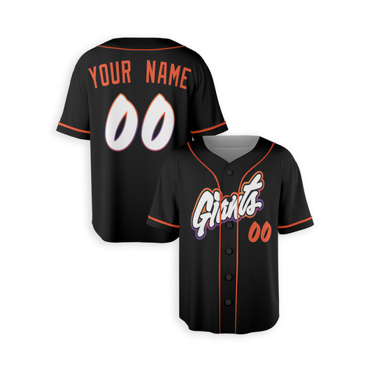 Personalized Men's San Francisco Giants Baseball Jersey Black City Connect Style - Custom Name & Number