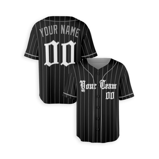 Personalized Men's Chicago White Sox Baseball Jersey Black City Style - Custom Team, Name & Number