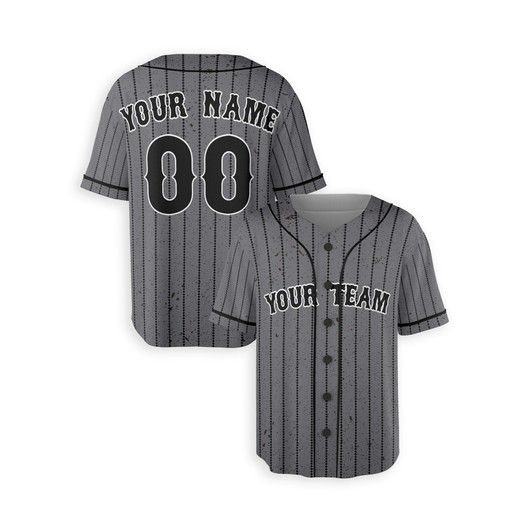 Personalized Men's New York Mets Baseball Jersey Gray City Style - Custom Team, Name & Number