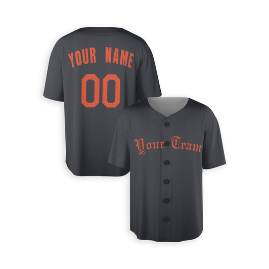 Personalized Men's Detroit Lions Baseball Jersey Black Alternate Style - Custom Team, Name & Number