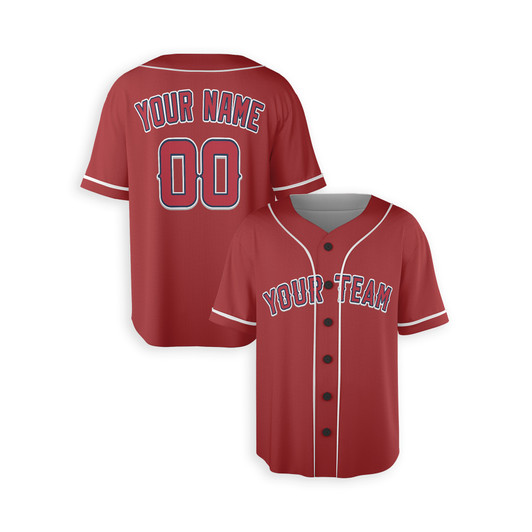 Personalized Men's Los Angeles Angels Baseball Jersey Red Alternate Style - Custom Team, Name & Number