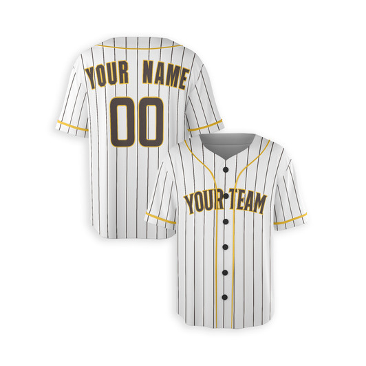 Personalized Men's San Diego Padres Baseball Jersey White Alternate Style - Custom Team, Name & Number