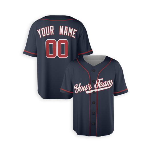 Personalized Men's Washington Nationals Baseball Jersey Navy Alternate Style - Custom Team, Name & Number