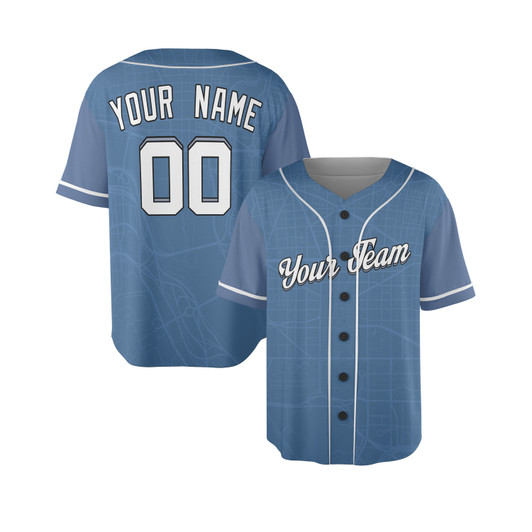 Personalized Men's Washington Nationals Baseball Jersey Blue City Style - Custom Team, Name & Number