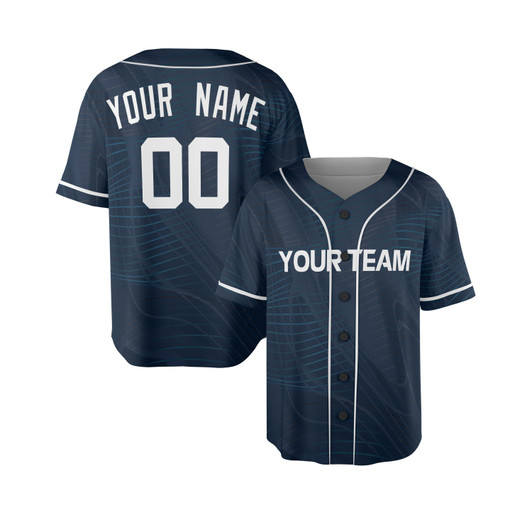 Personalized Men's National League Baseball Jersey Navy All Star Game Limited Style - Custom Team, Name & Number