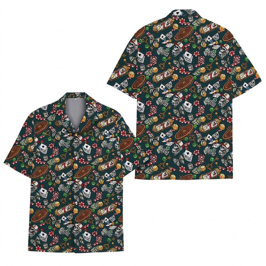 Hawaiian Shirt - Casino Poker Dice Slot Machine