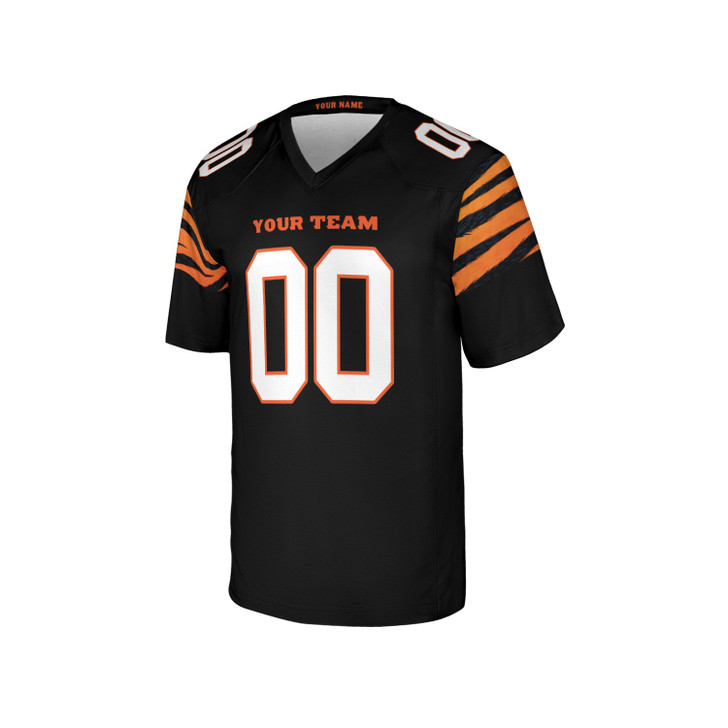 Personalized Men's Cincinnati Bengals Football Jersey Black Legacy Style - Custom Team, Name & Number