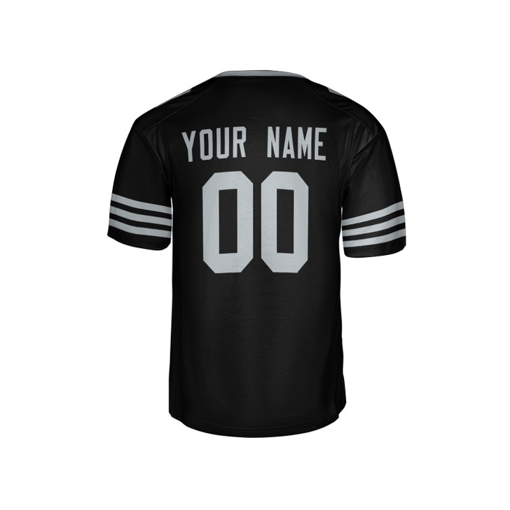Personalized Men's Las Vegas Raiders Football Jersey Black Throwback Style - Custom Team, Name & Number