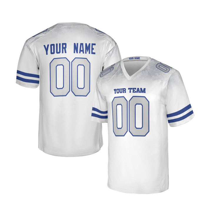 Personalized Men's Buffalo Bills Football Jersey White Rivalries Style - Custom Team, Name & Number