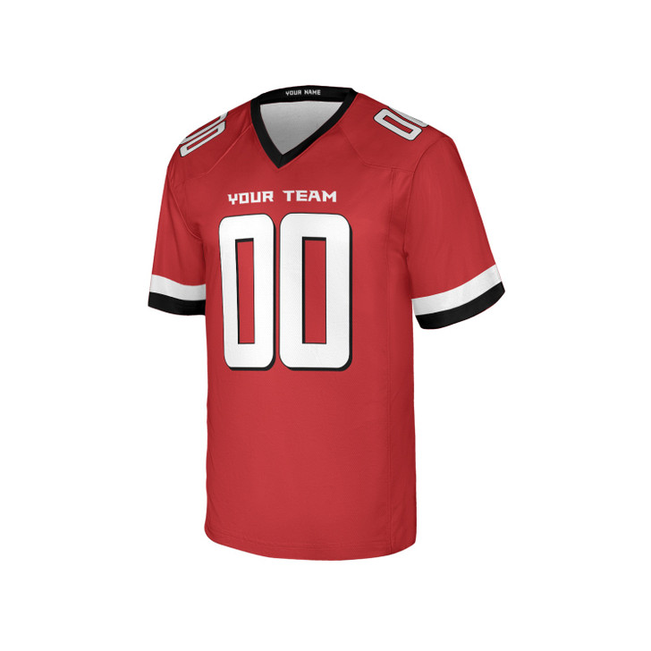 Personalized Men's Atlanta Falcons Football Jersey Red Legacy Retired Player Style - Custom Team, Name & Number
